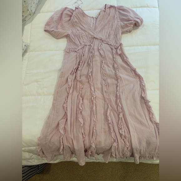 Lilac Anthropologie Midi Dress - Picture 1 of 2